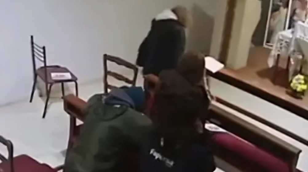 Captura de video en Iglesia.
