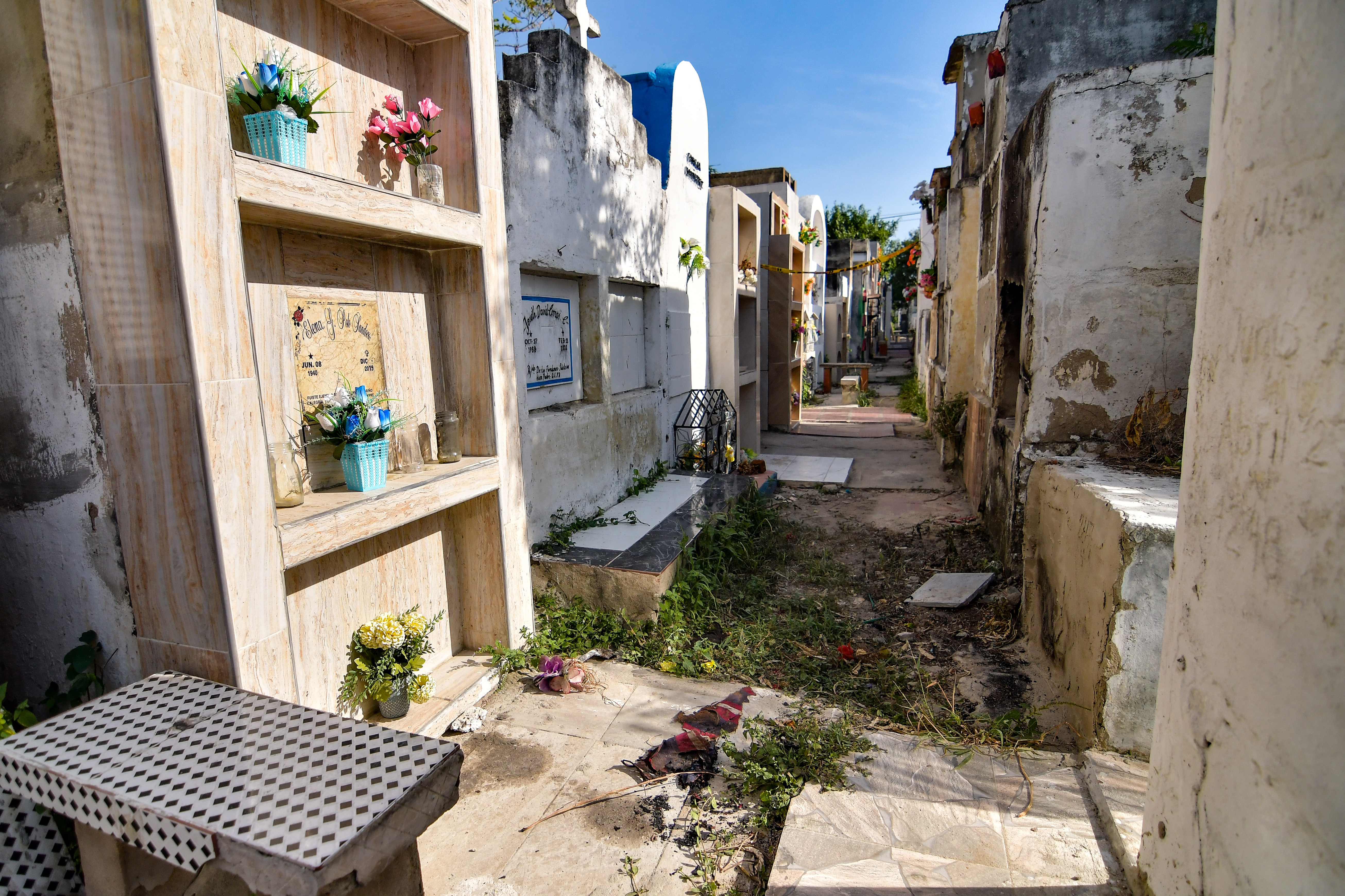 Parte del cementerio donde fue hallado el cuerpo de Nelson Enrique Niebles Olivero.