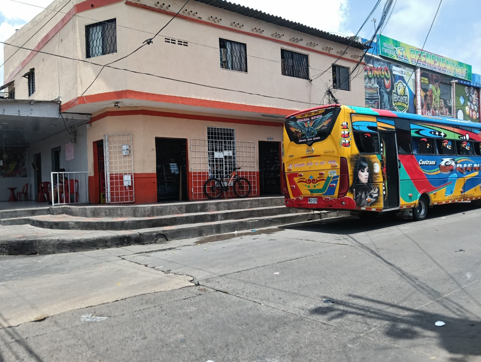 Lugar donde se registró el ataque a bala.