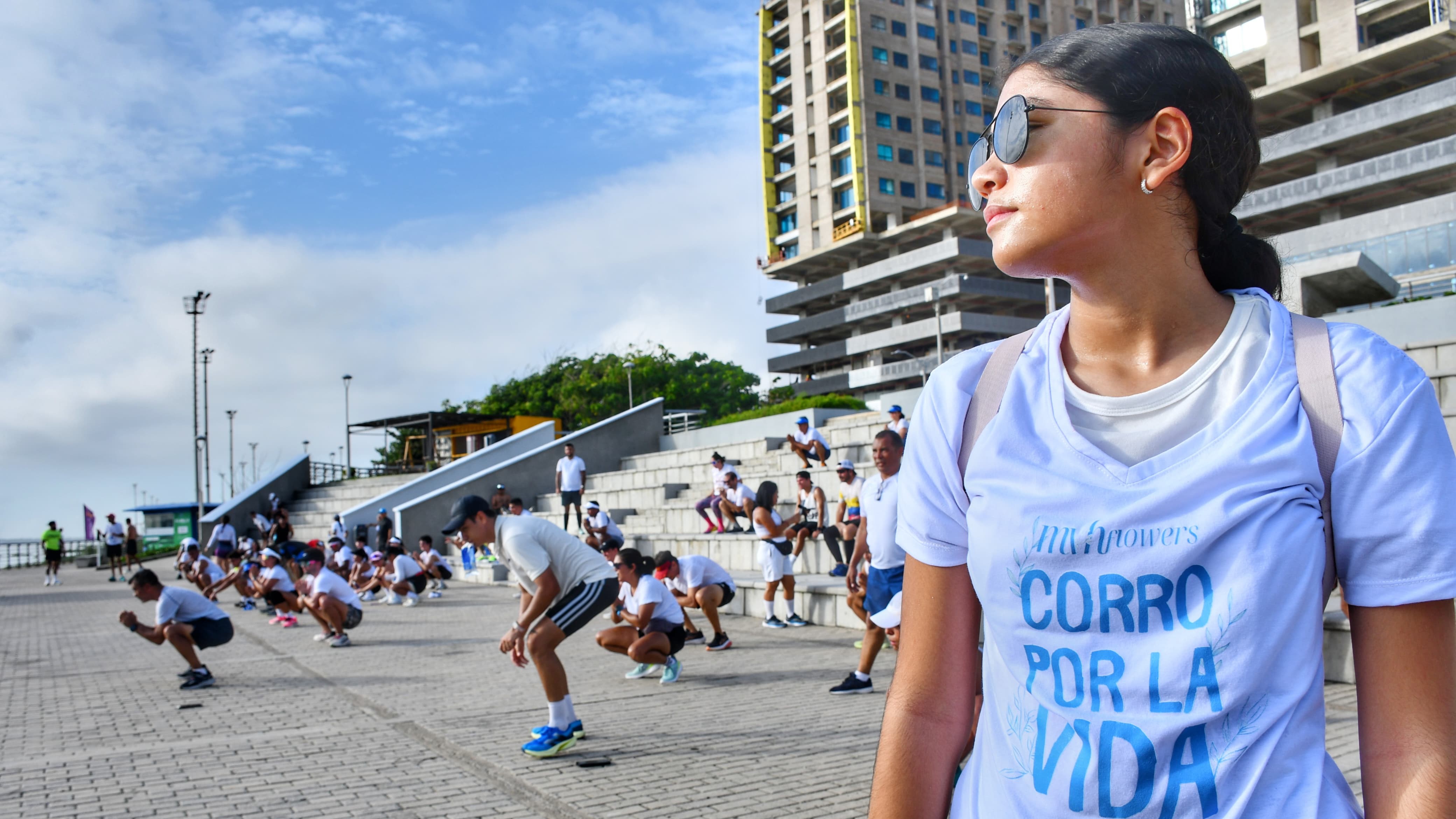 Participantes de 'Carrera por la Vida' en Barranquilla.