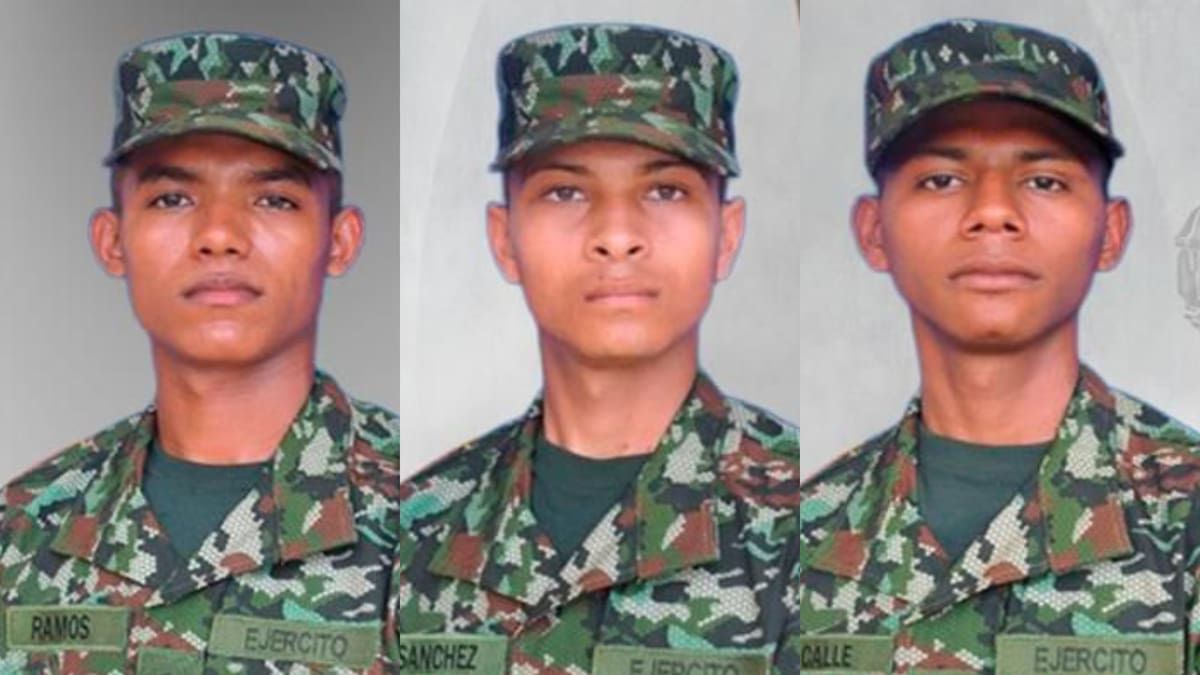 Los tres soldados que murieron tras ataque con drones