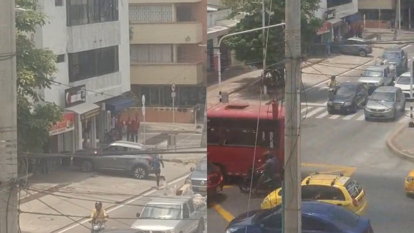 Momento en que el sujeto huye del lugar.