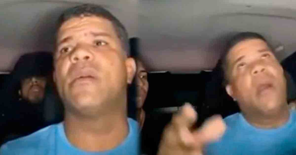 Taxista en el momento del robo