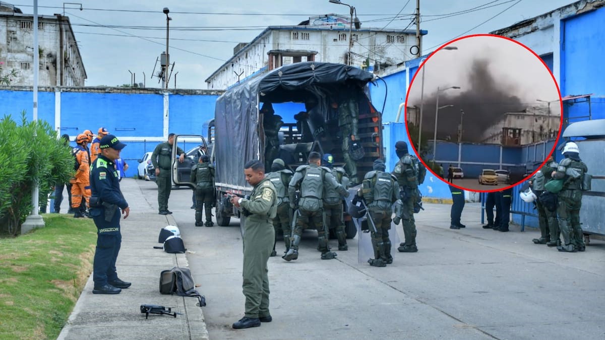 Motín en El Bosque por incendio provocado 
