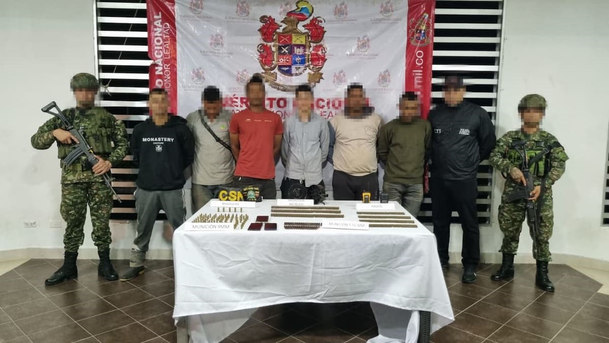 Los capturados fueron puestos a disposición de las autoridades competentes.