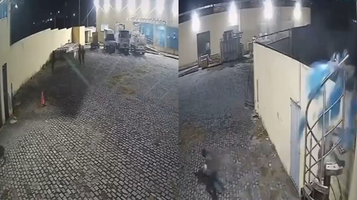 Captura de video del momento de los hechos