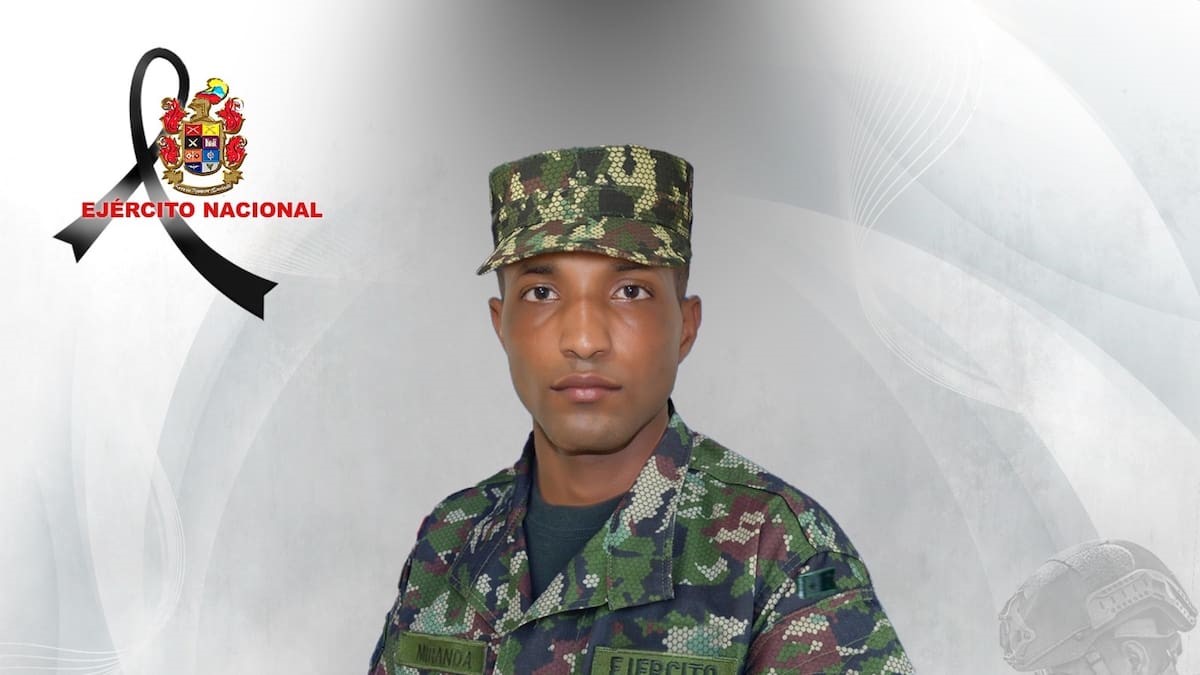  Soldado identificado como Jhon Miranda Ramírez
