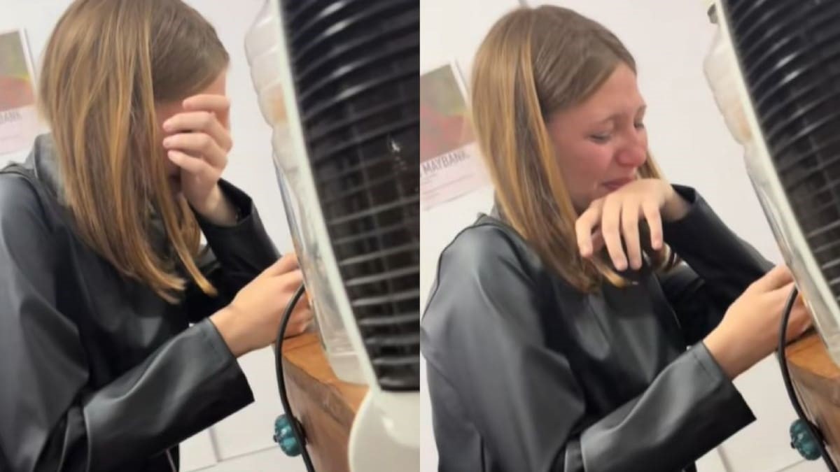 Momento en que la joven es descubierta