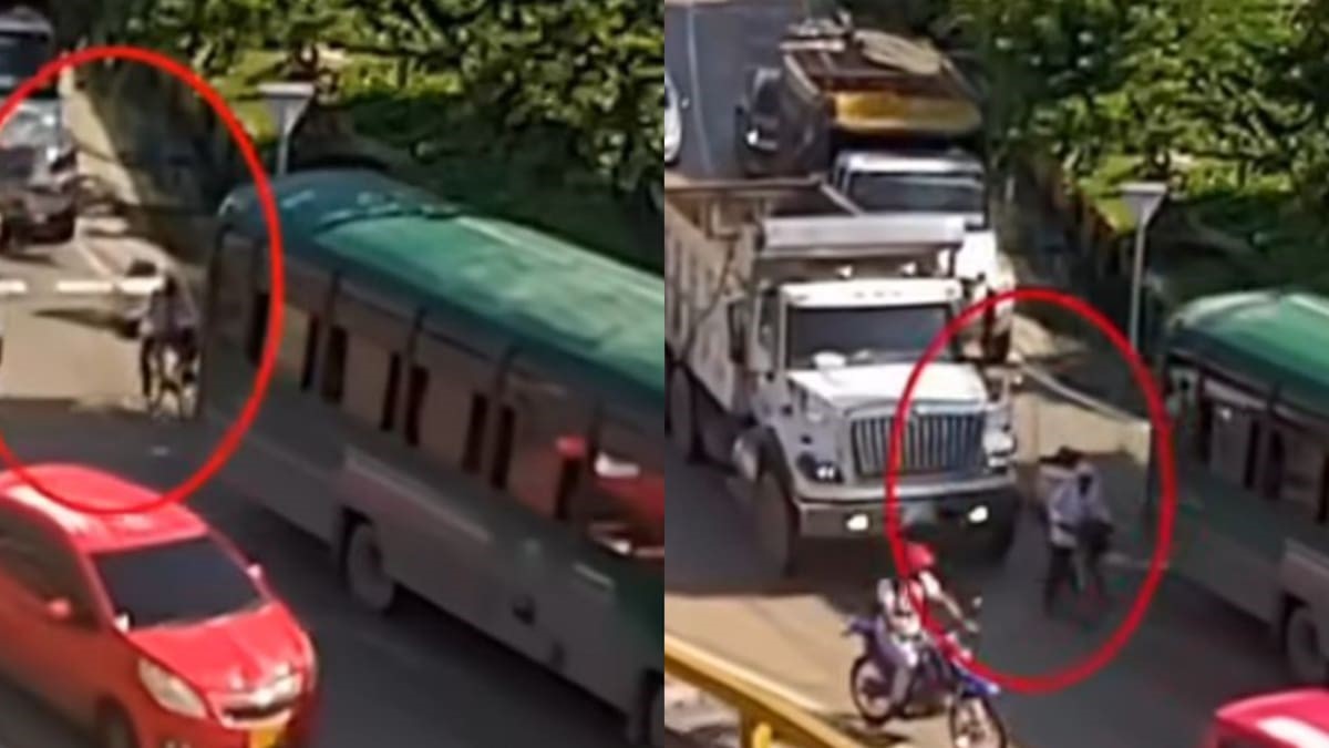 Momento del trágico accidente