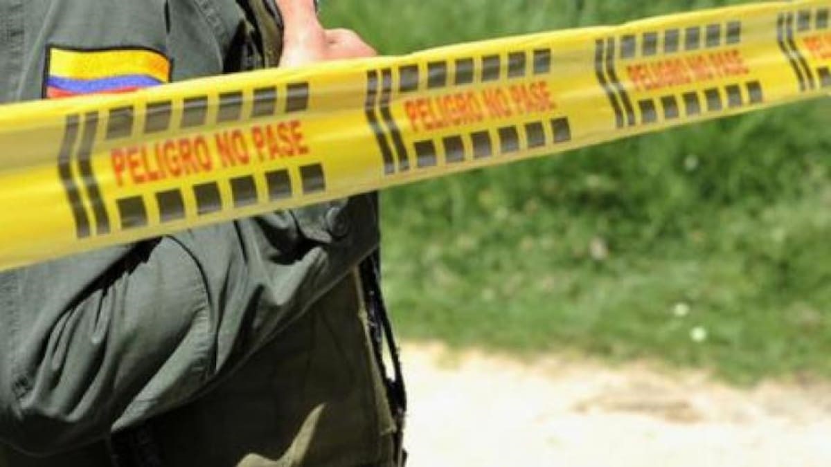 Imagen referencial de la escena del crimen 