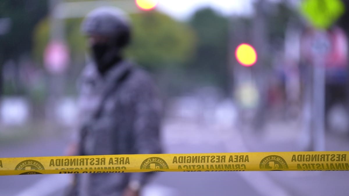 Imagen referencial de la escena del crimen 