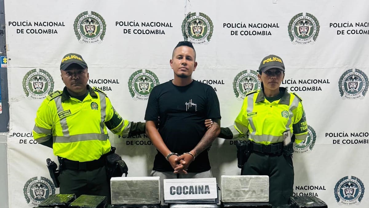 Capturado al momento de la detención. 