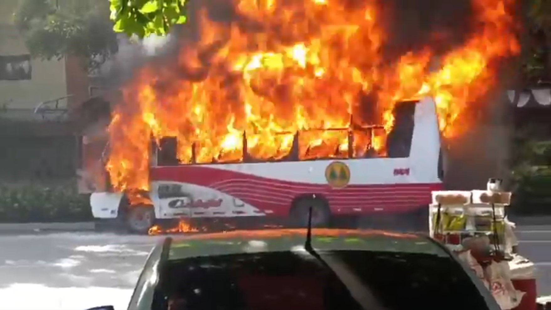 Captura de video del momento de los hechos