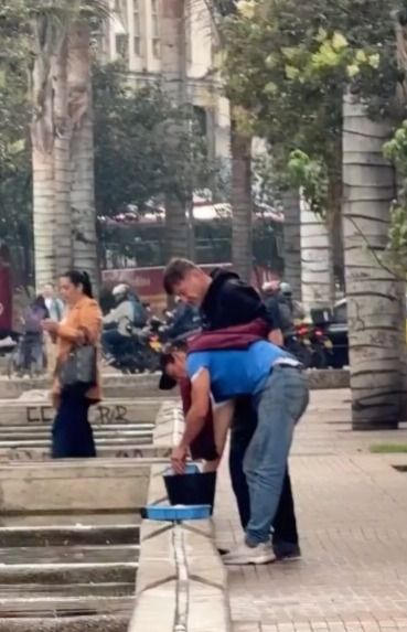 Imagen tomada del video captado por transeúntes