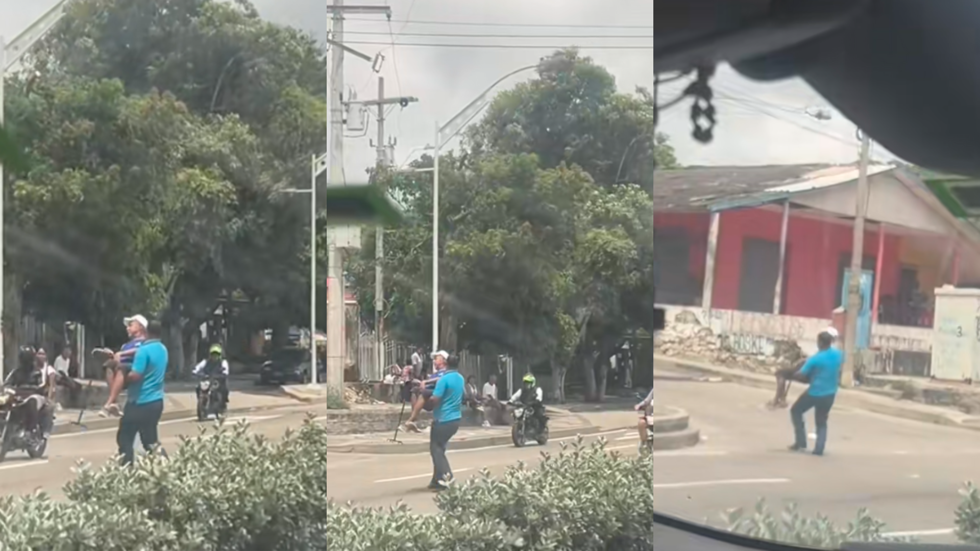 Captura de video del momento de los hechos