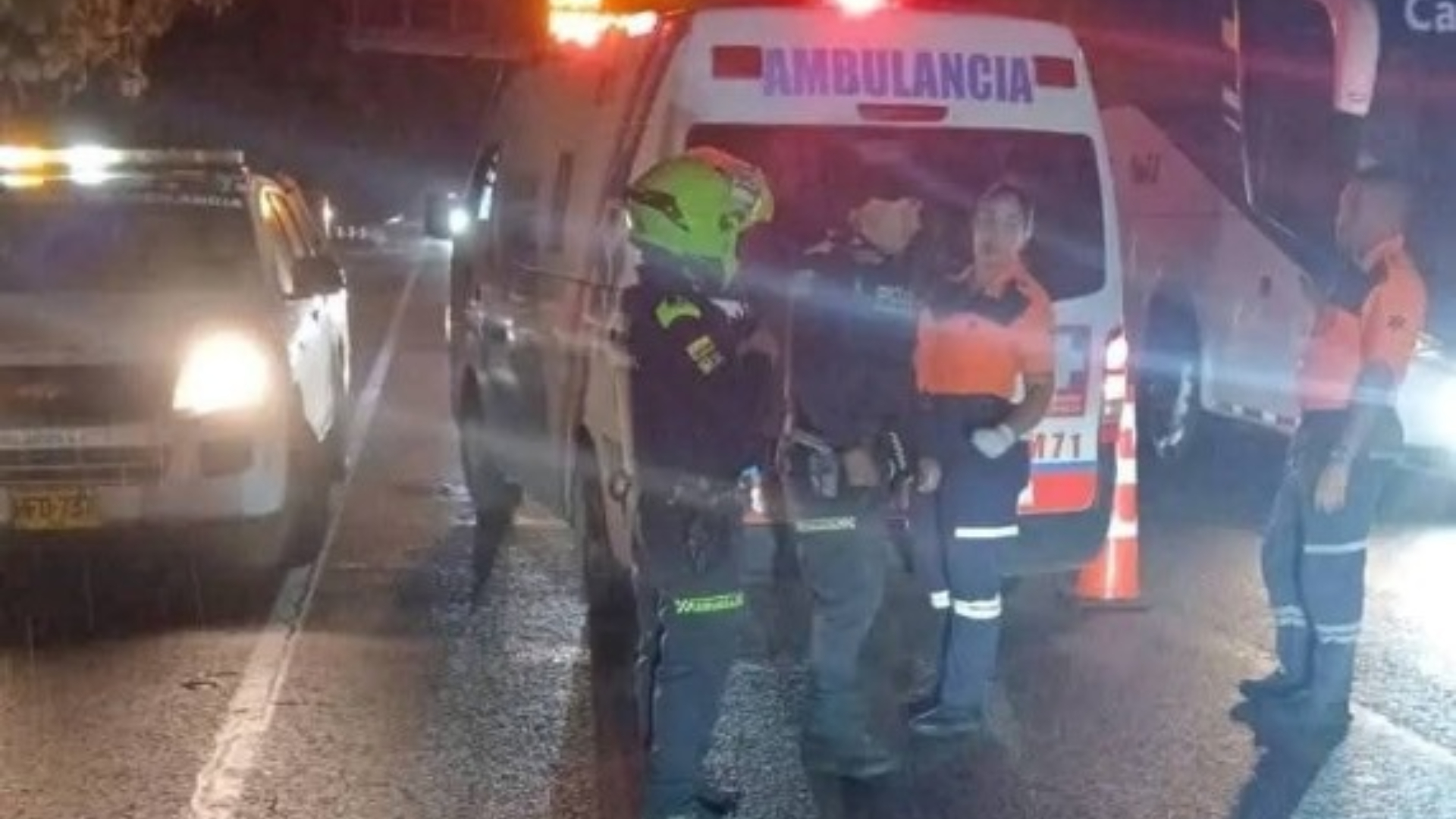 La Policía del Atlántico se trasladó hasta el sector del choque y acordonó la zona.