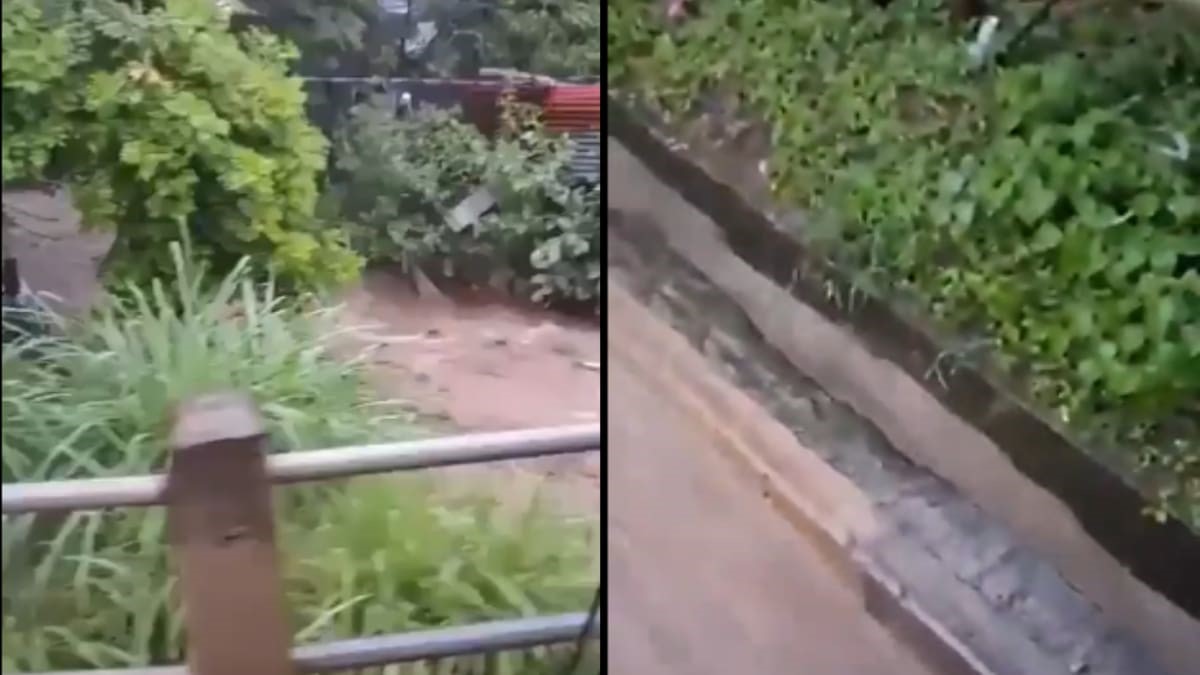 Imagen de la quebrada donde fueron encontrados los cuerpos de los menores 