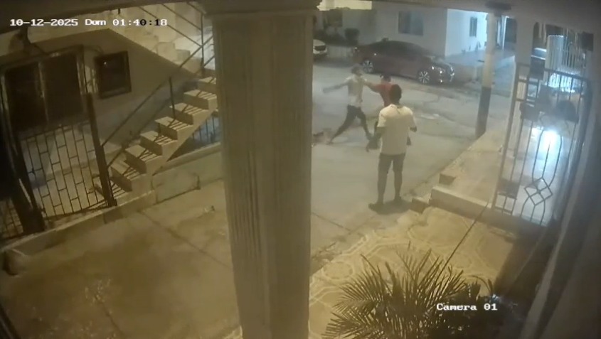 Captura de video del momento de los hechos