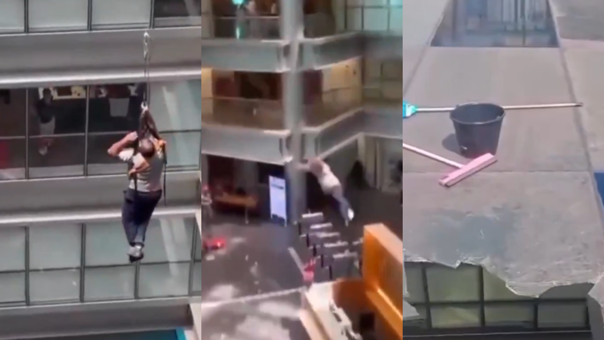 Captura de video del momento del accidente 