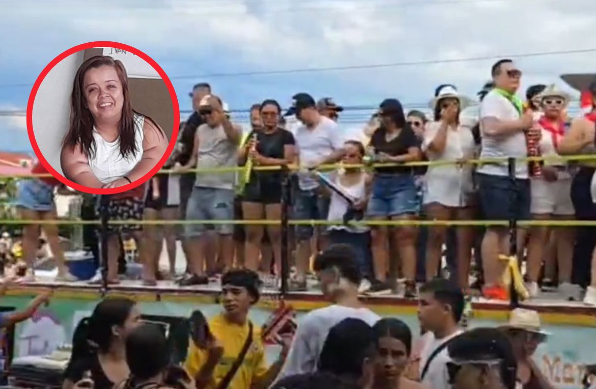 Captura de video del momento de los hechos