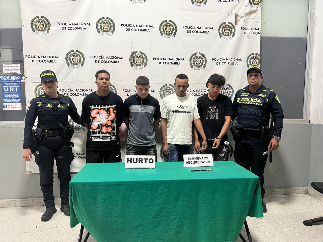 Capturados en flagrancia 