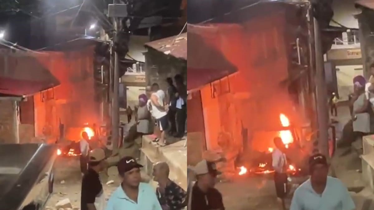 Momento de la explosión 