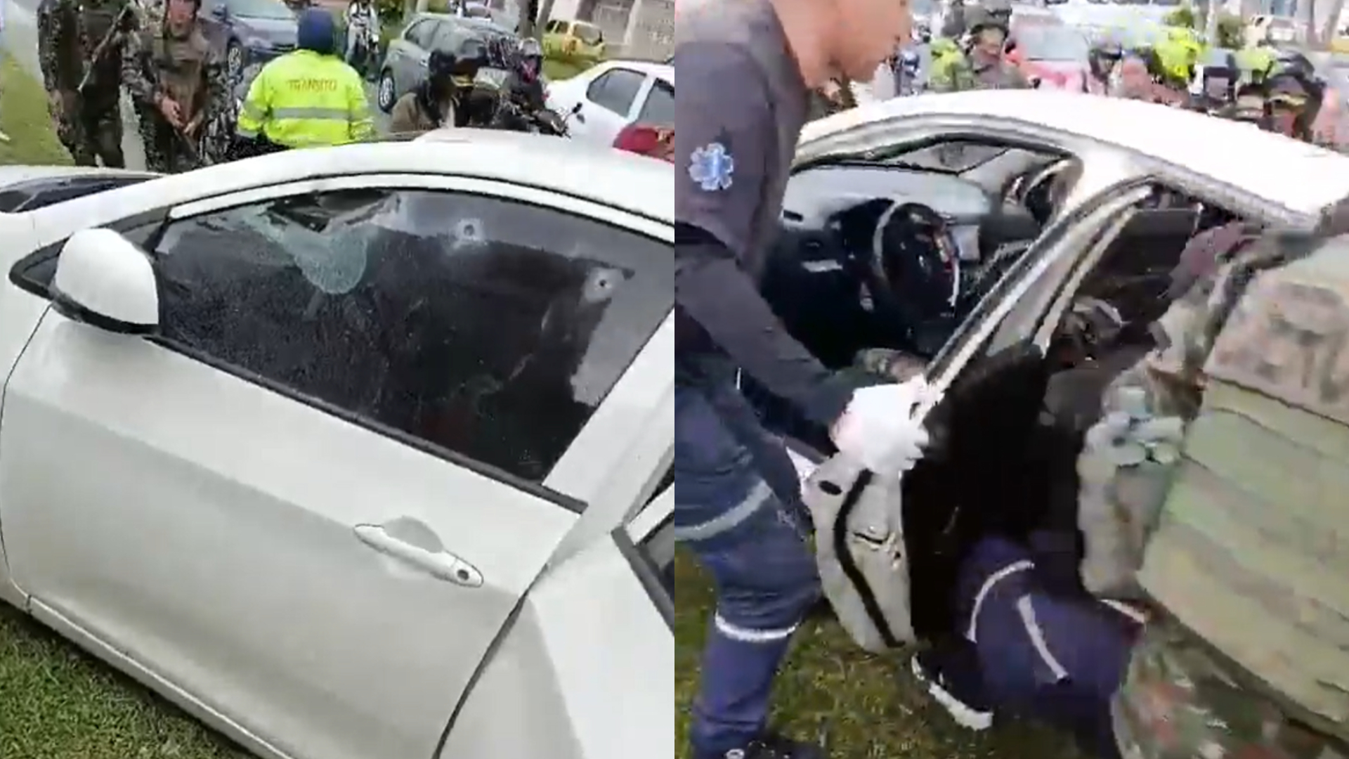 Captura de video del momento de los hechos