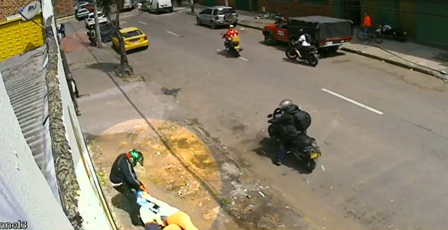 Captura de video del momento de los hechos