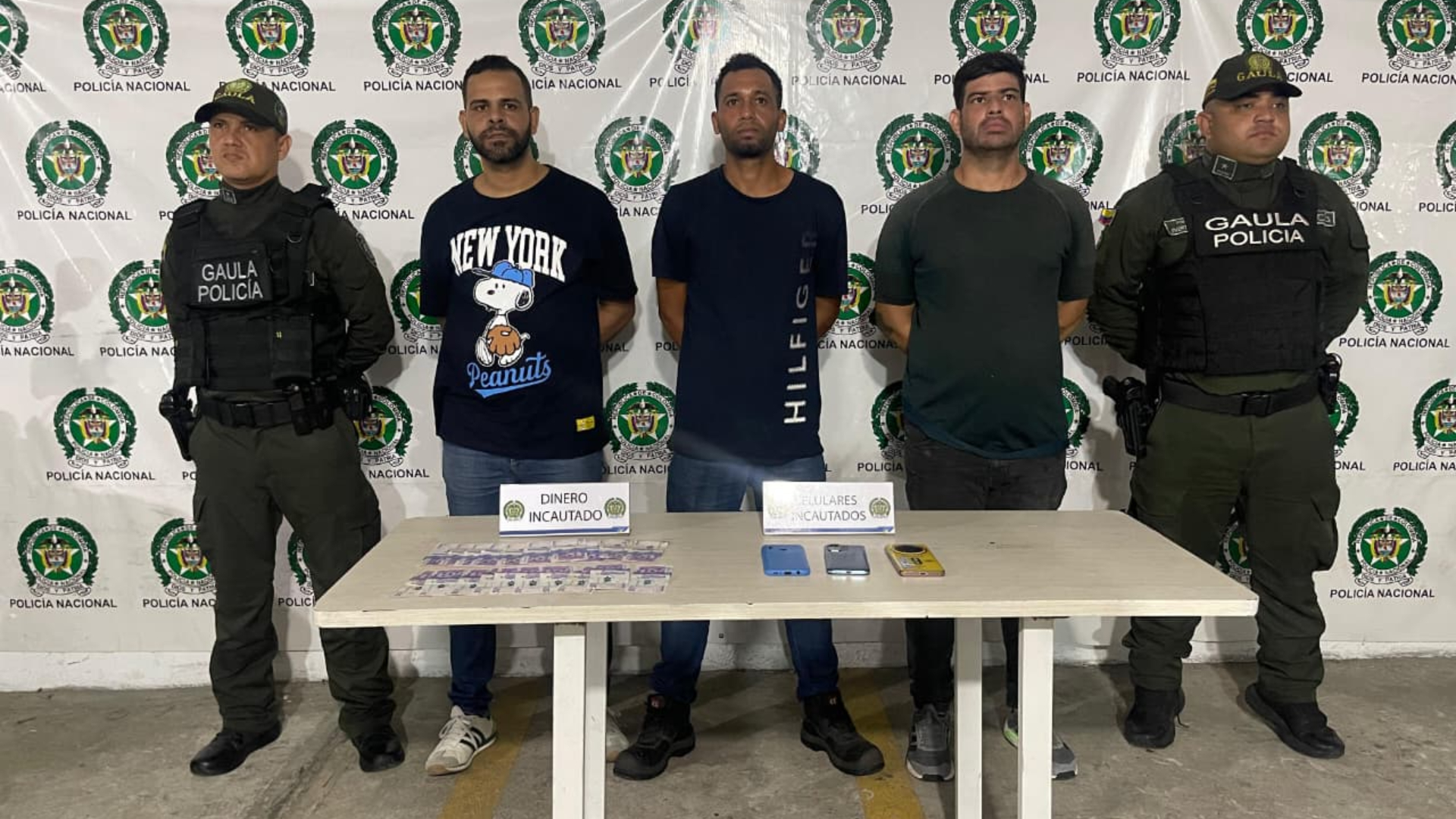 Capturados por la Policía Metropolitana en los operativos contra ‘los Costeños’.