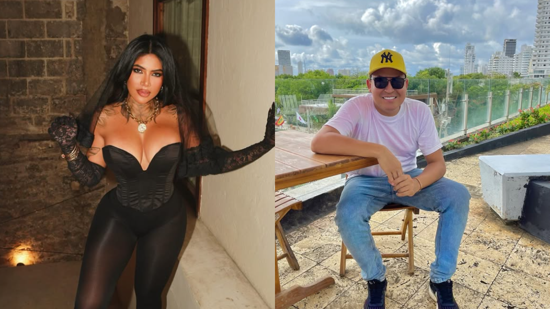 Cindy Ávila, conocida como la Toxi Costeña y su exmánager 