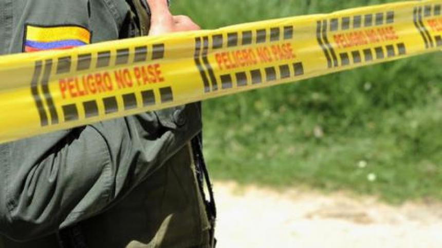 Imagen referencial de la escena del crimen 