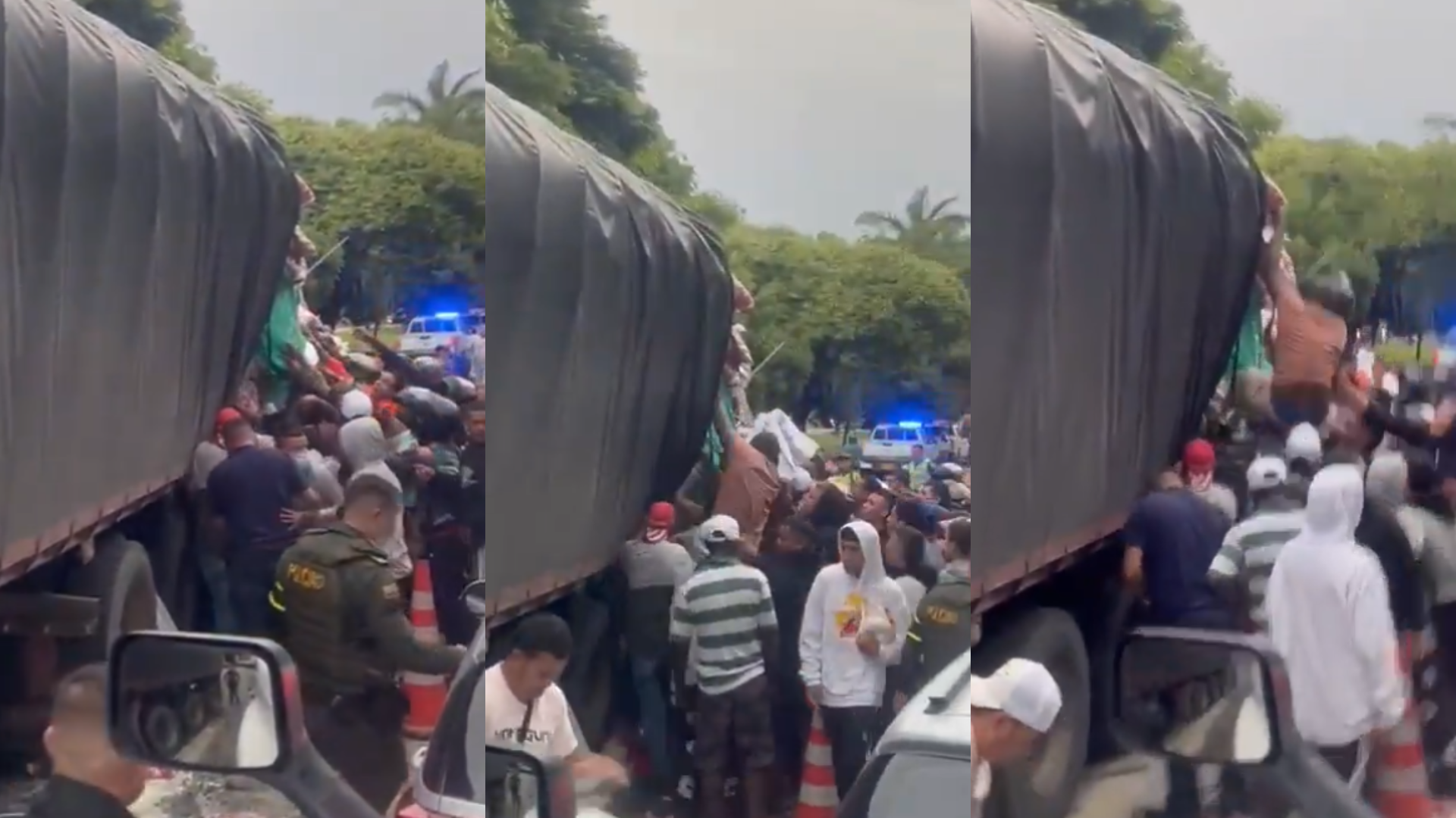 Captura de video del momento de los hechos