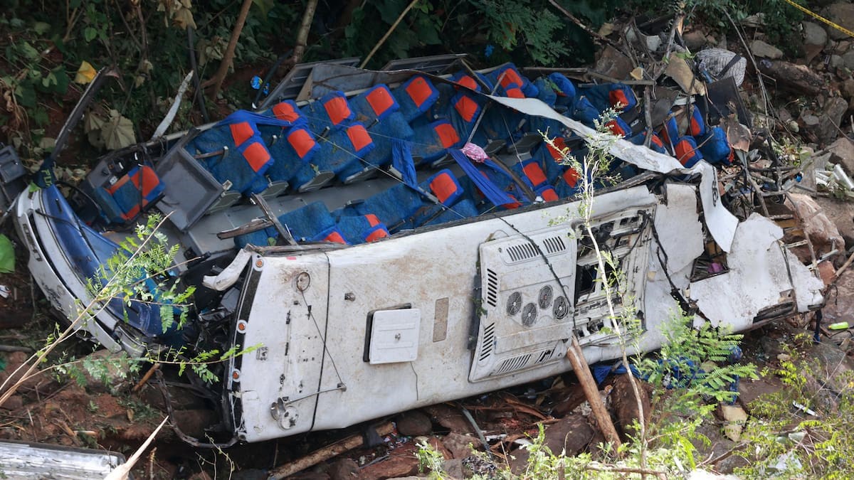 Fotografía luego del accidente