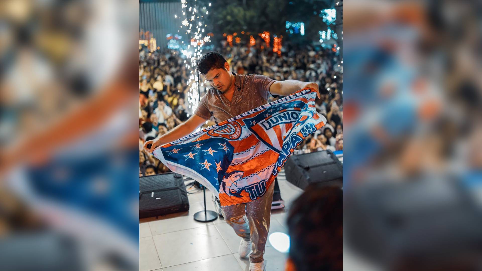 Elder Dayán Díaz celebra el nuevo título del Junior.