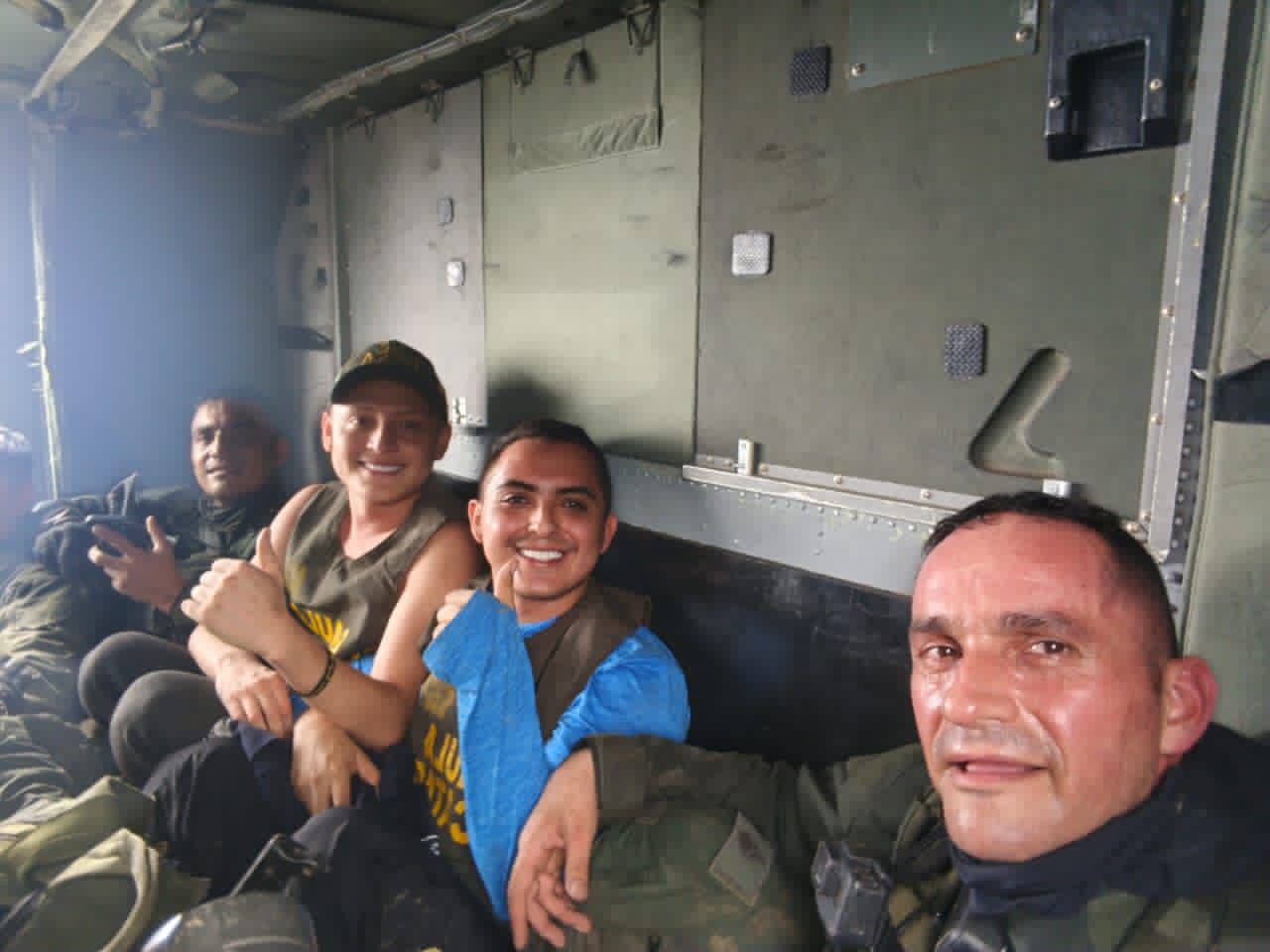 Imagen del momento del rescate