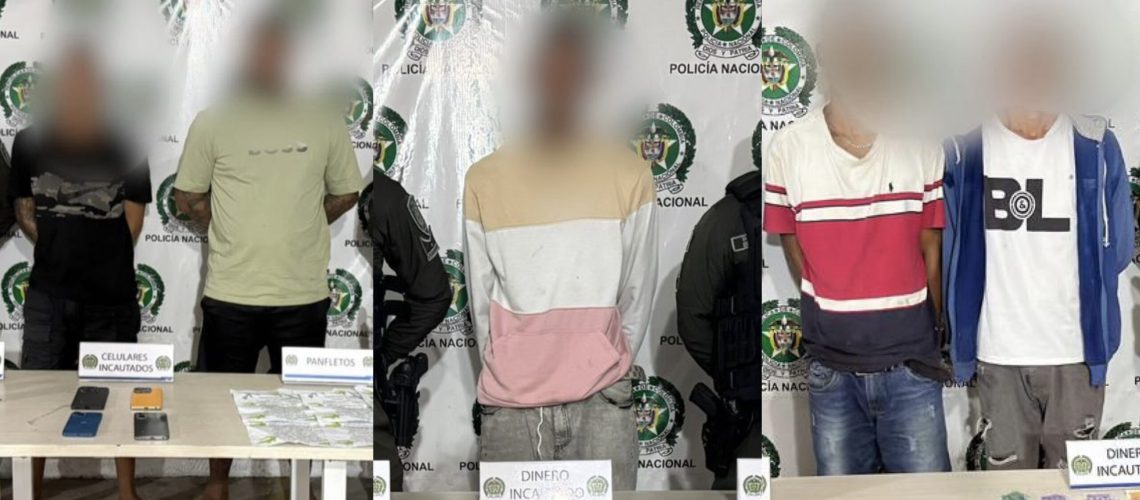 Fotografía los capturados 