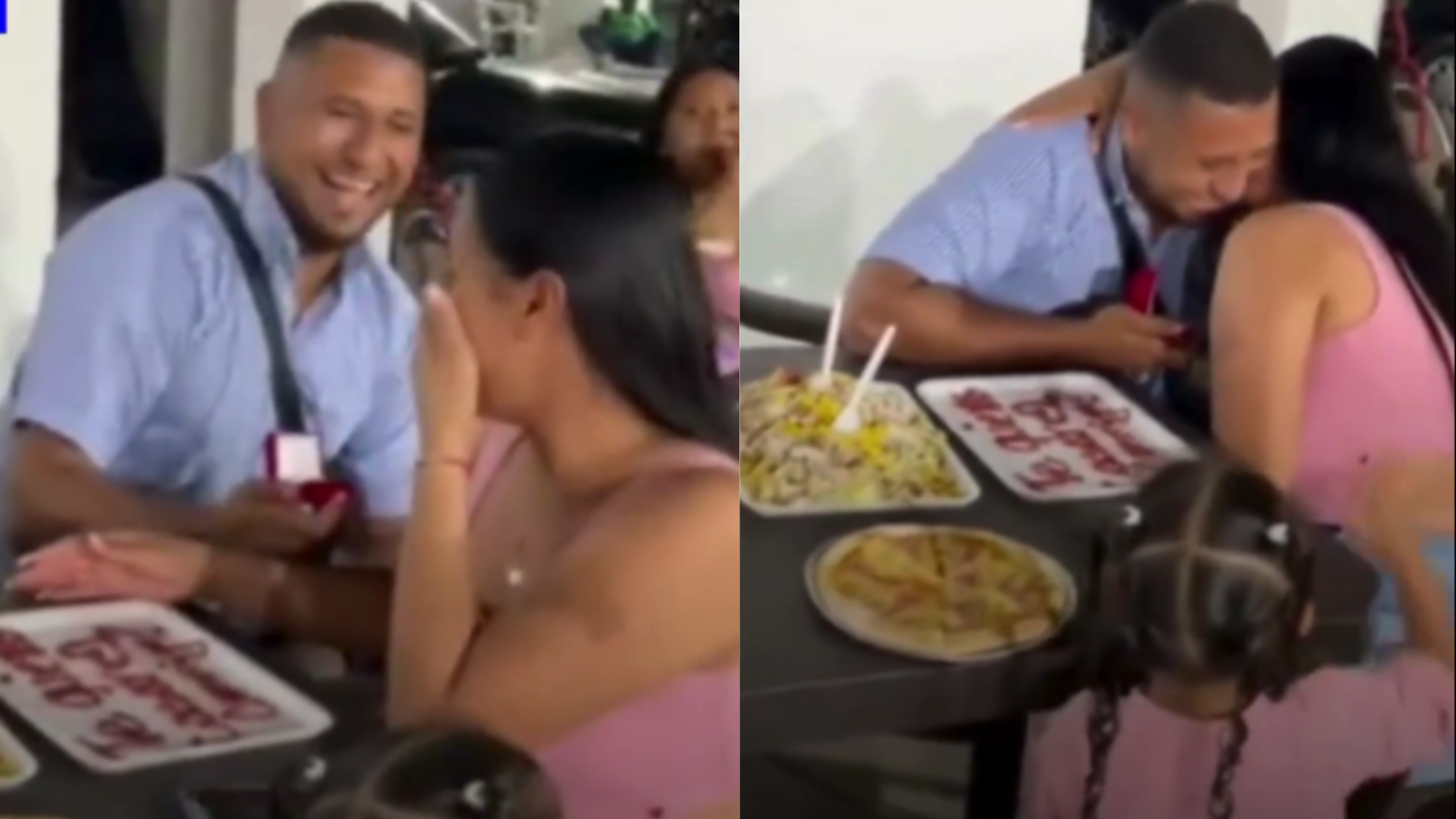 Momento de la pedida. 