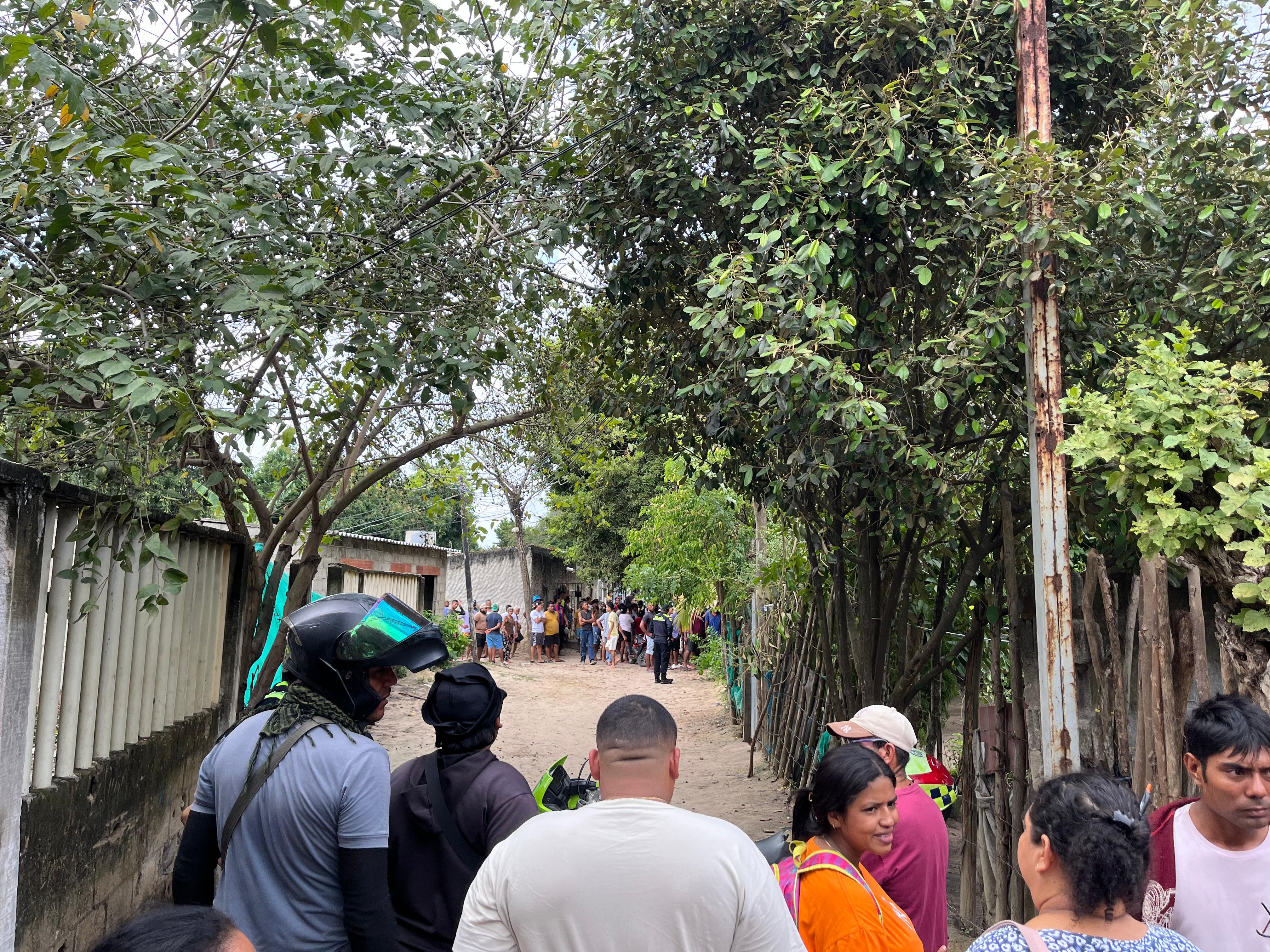 Momentos luego del doble homicidio