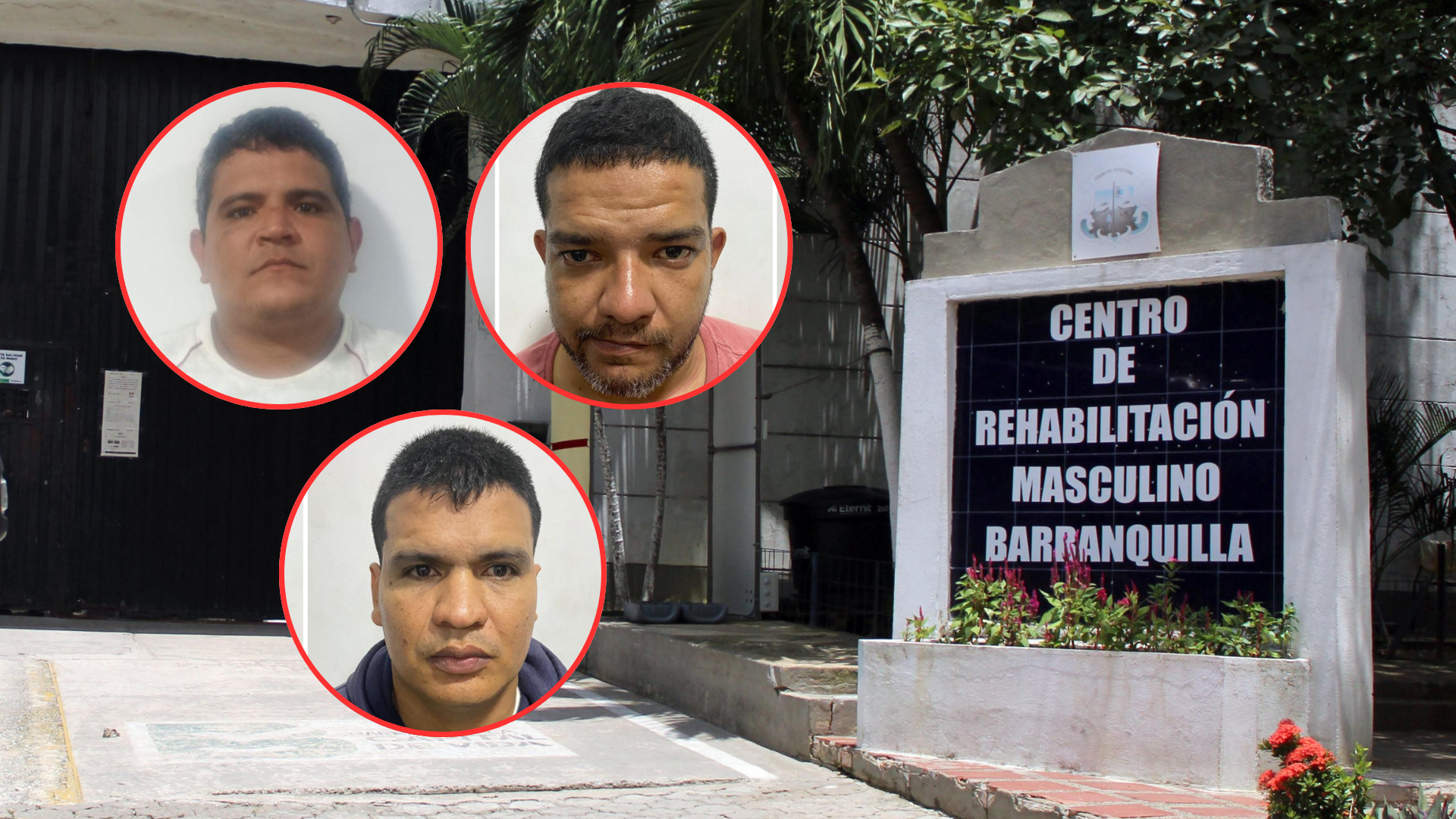 Los tres reclusos que se fugaron de la cárcel El Bosque