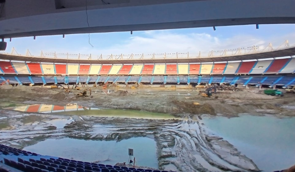 Siguen las obras en el Estadio Metropolitano 