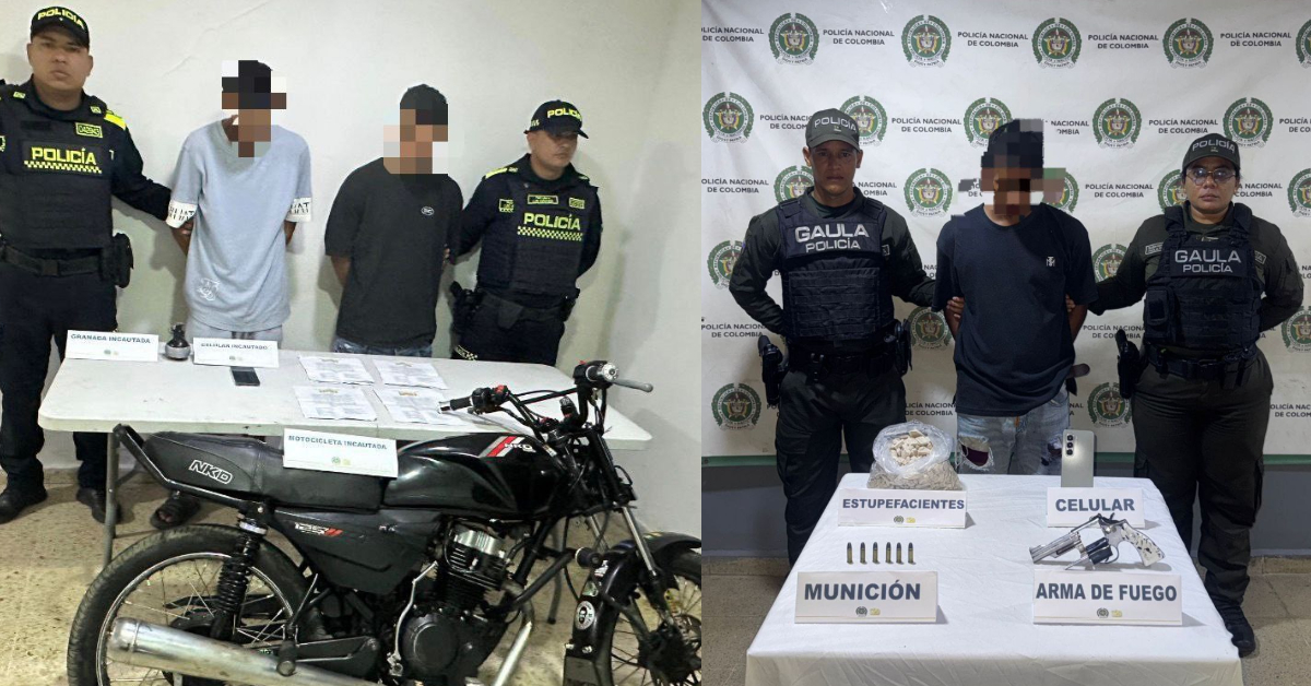 Capturados en flagrancia