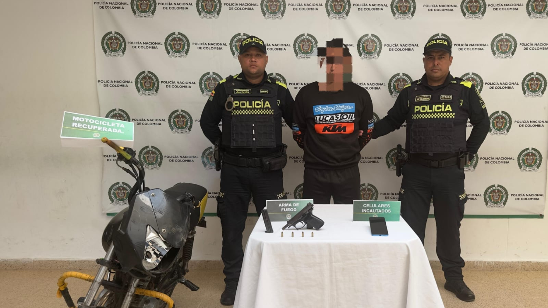 La operación también dejó como resultado la captura de Jesús Salas, presunto ladrón 