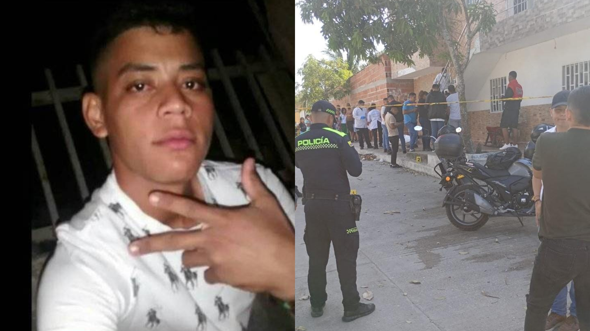 Luis Ángel Narváez Gutiérrez, de 23 años, asesinado a bala en el barrio Los Almendros.
