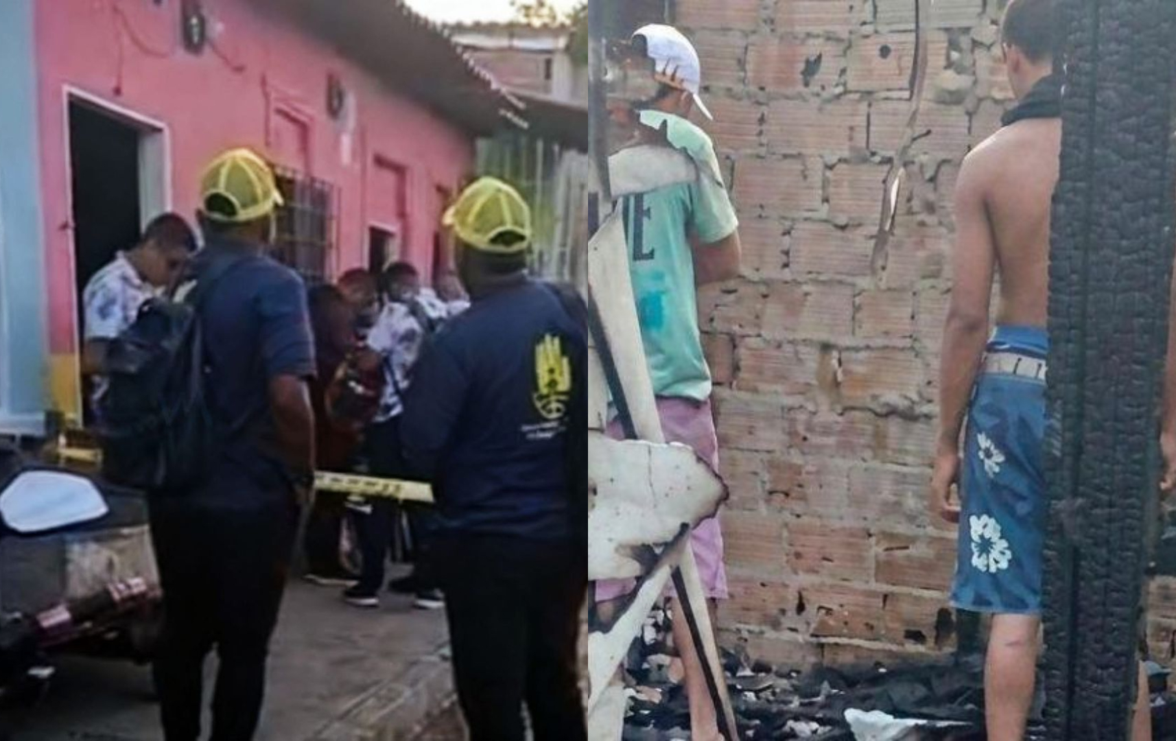 Momentos luego del incendio