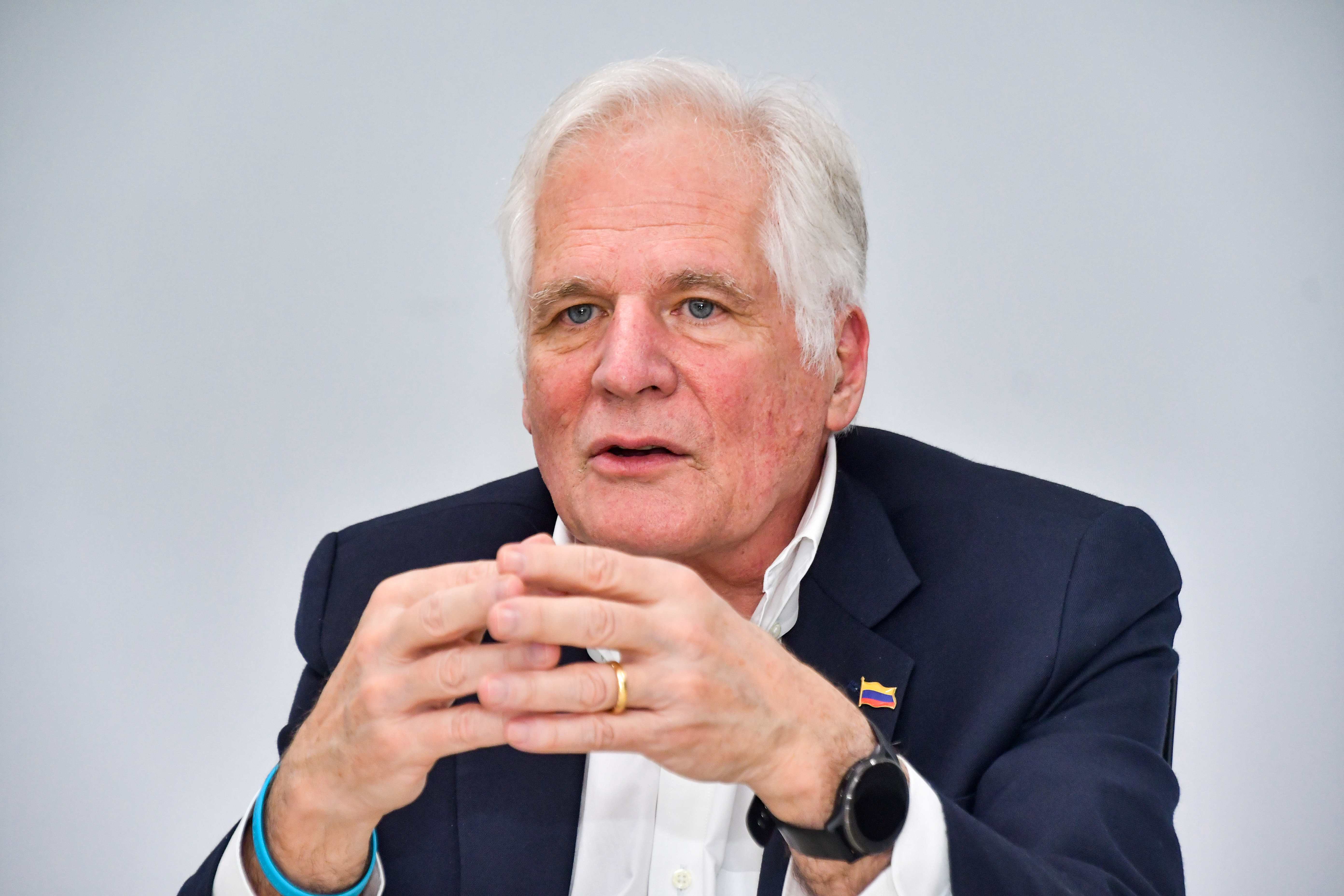 Miguel Uribe Londoño, padre del senador asesinado Miguel Uribe Turbay