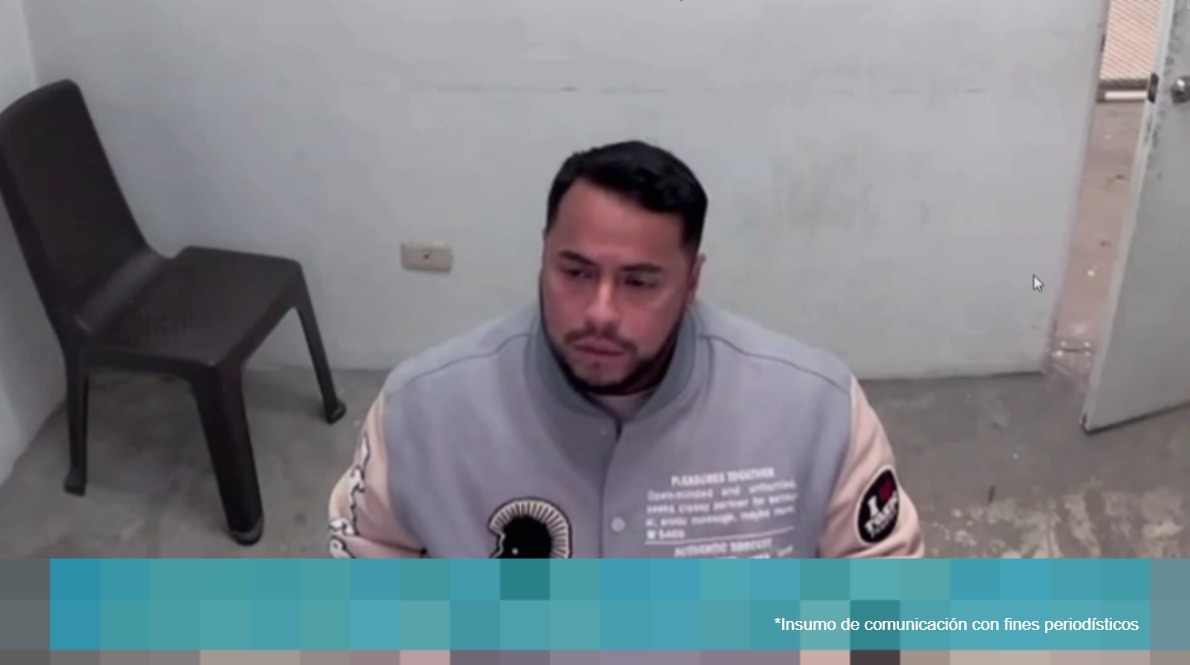 Captura de pantalla de alias Castor durante una audiencia.