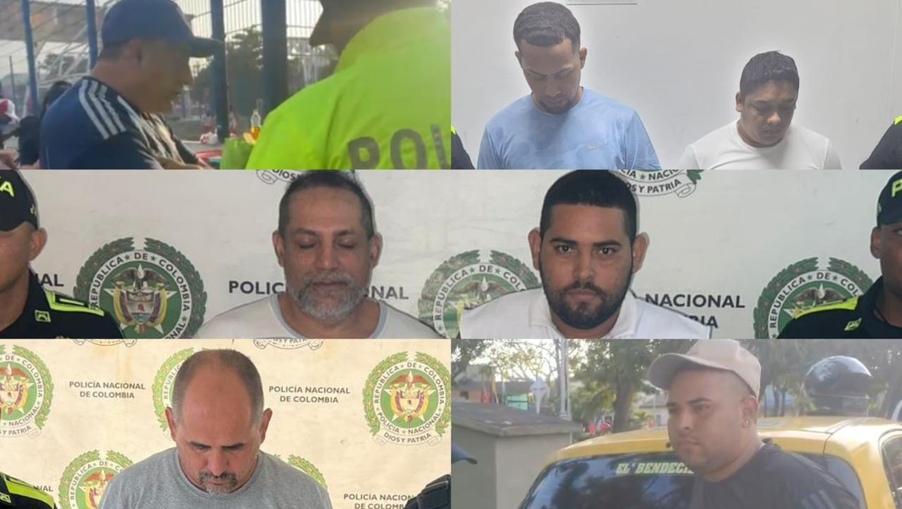 Fotografía de los capturados