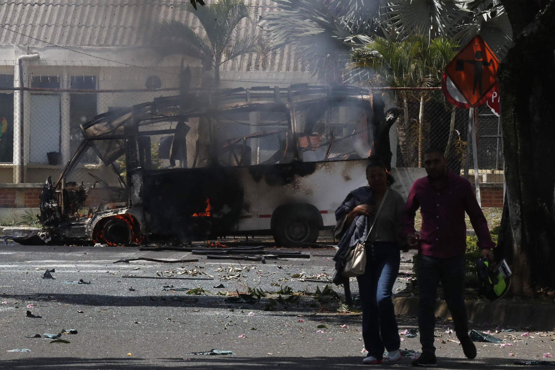 Momentos luego del ataque