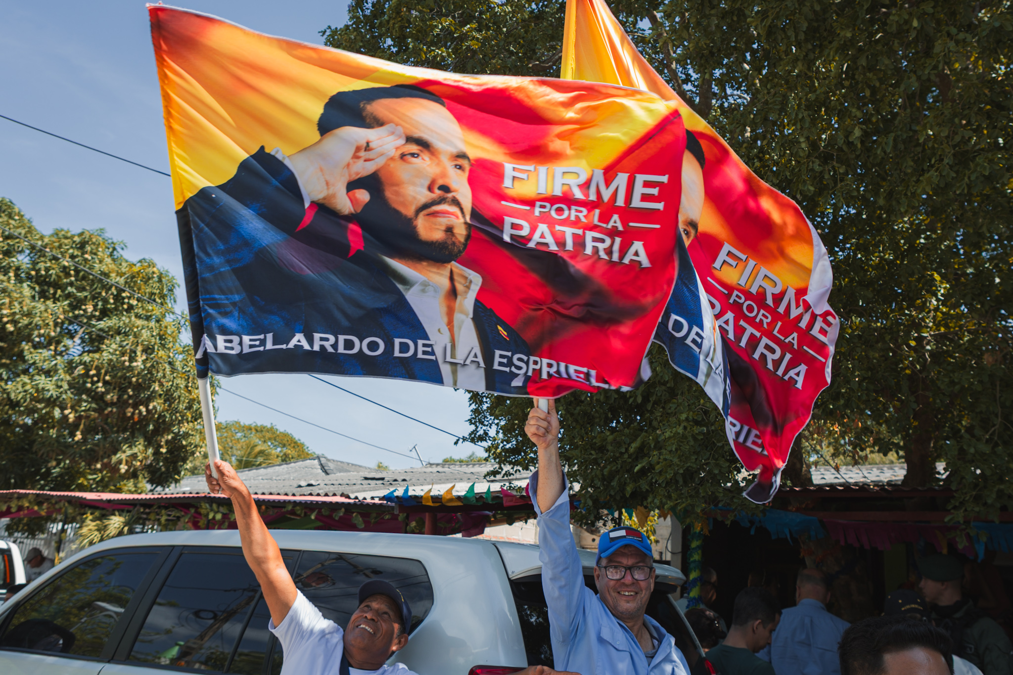 Seguidores del candidato presidencial Abelardo De la Espriella.