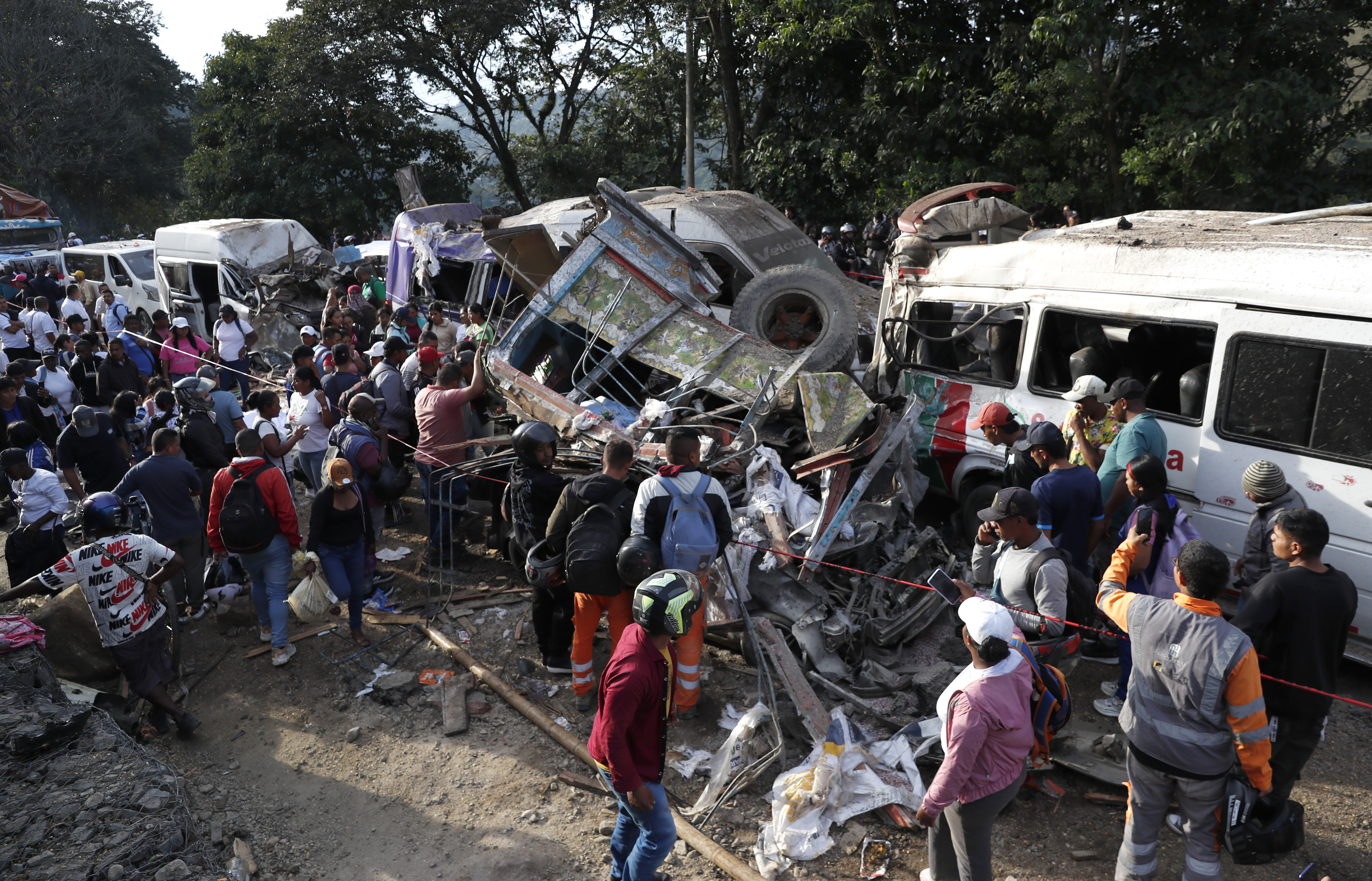 Momentos luego de la explosión 